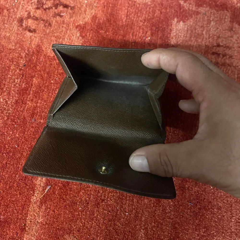 Louis Vuitton Wallet Leather Brown Authentic